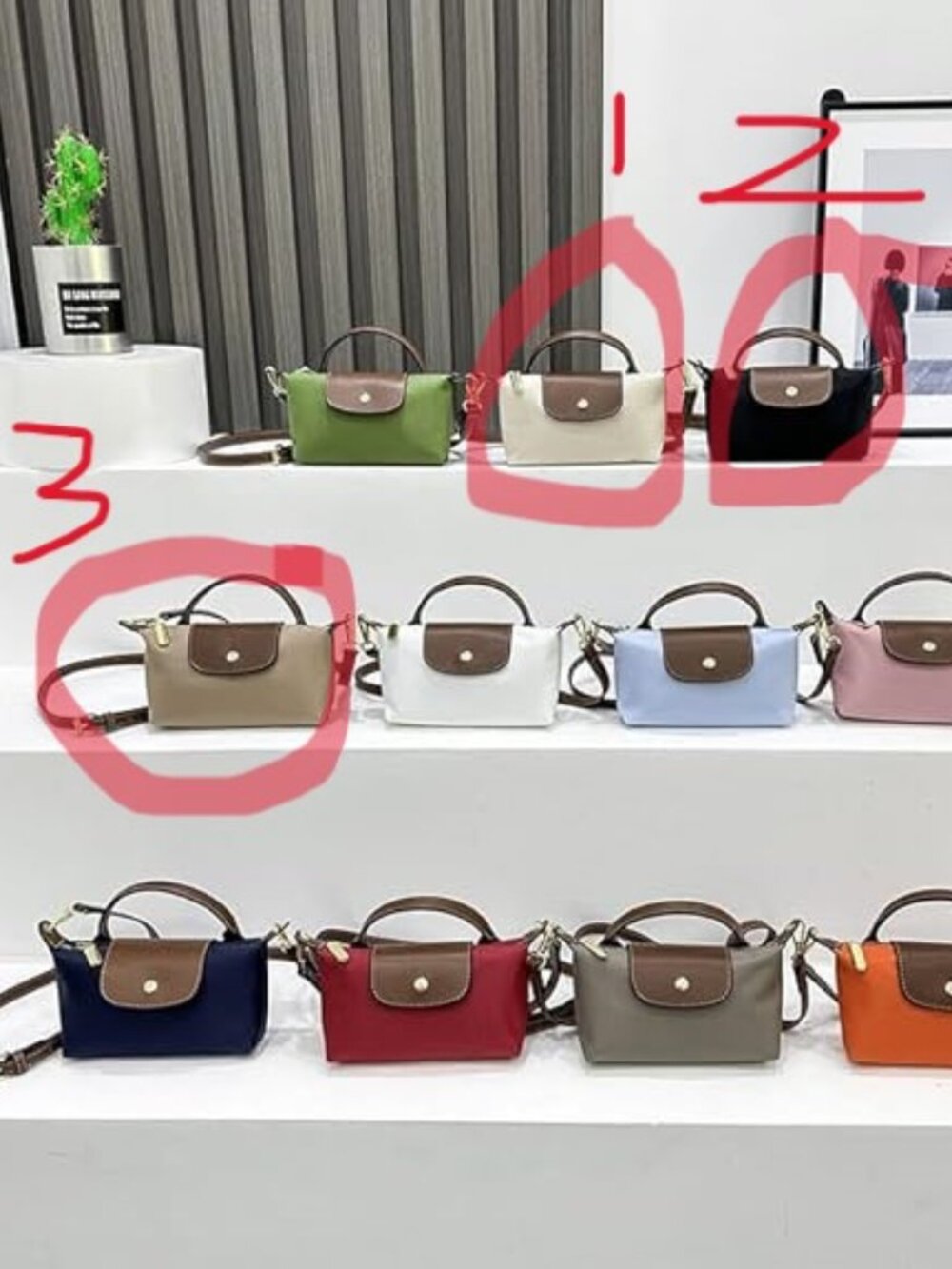 Mini Crossbody Bag for Women Shoulder Purse ~Black Khaki Beige - Picture 6 of 13